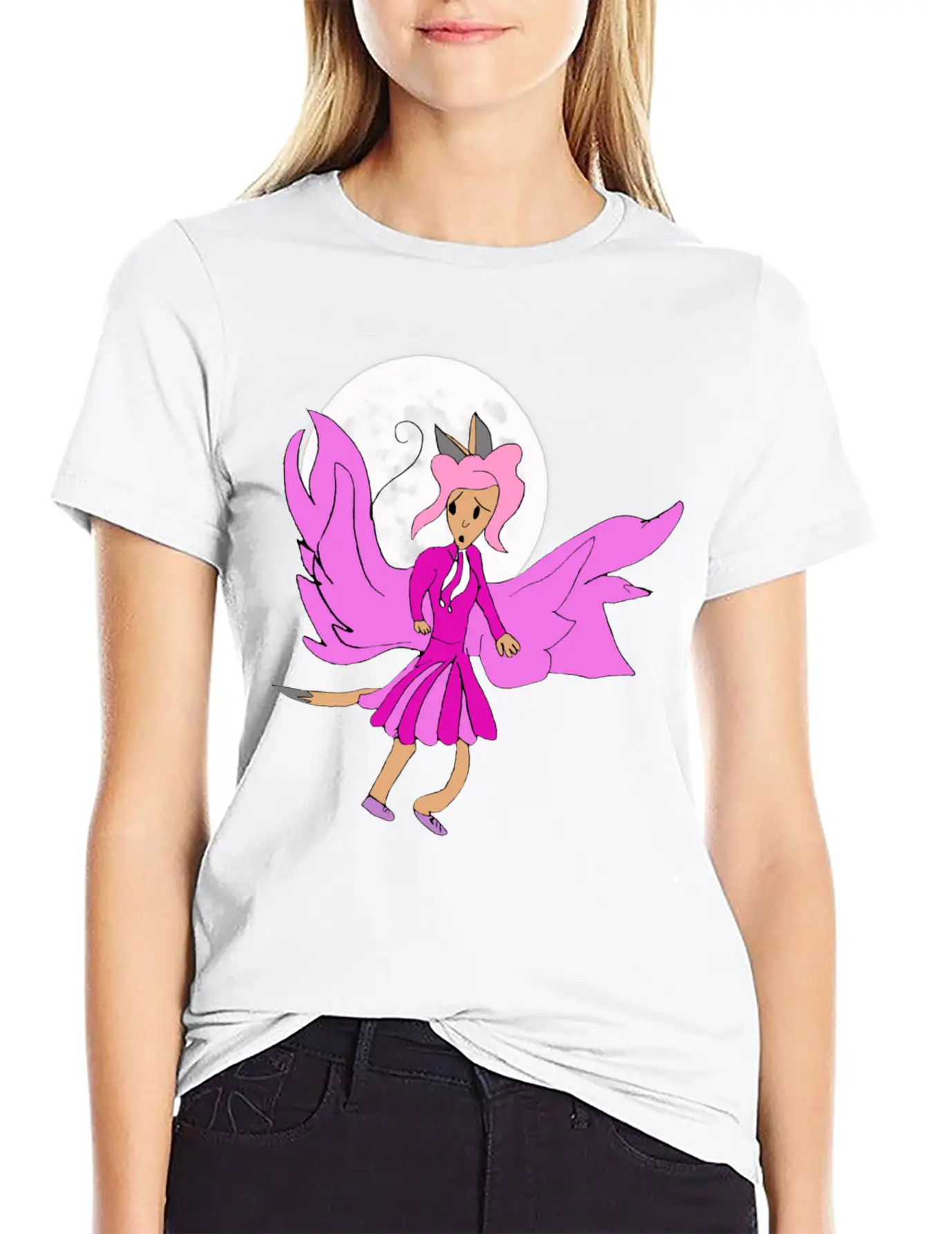 Luna Wings Essential Cotton Tee For Daily Outfits – Unisex Style
