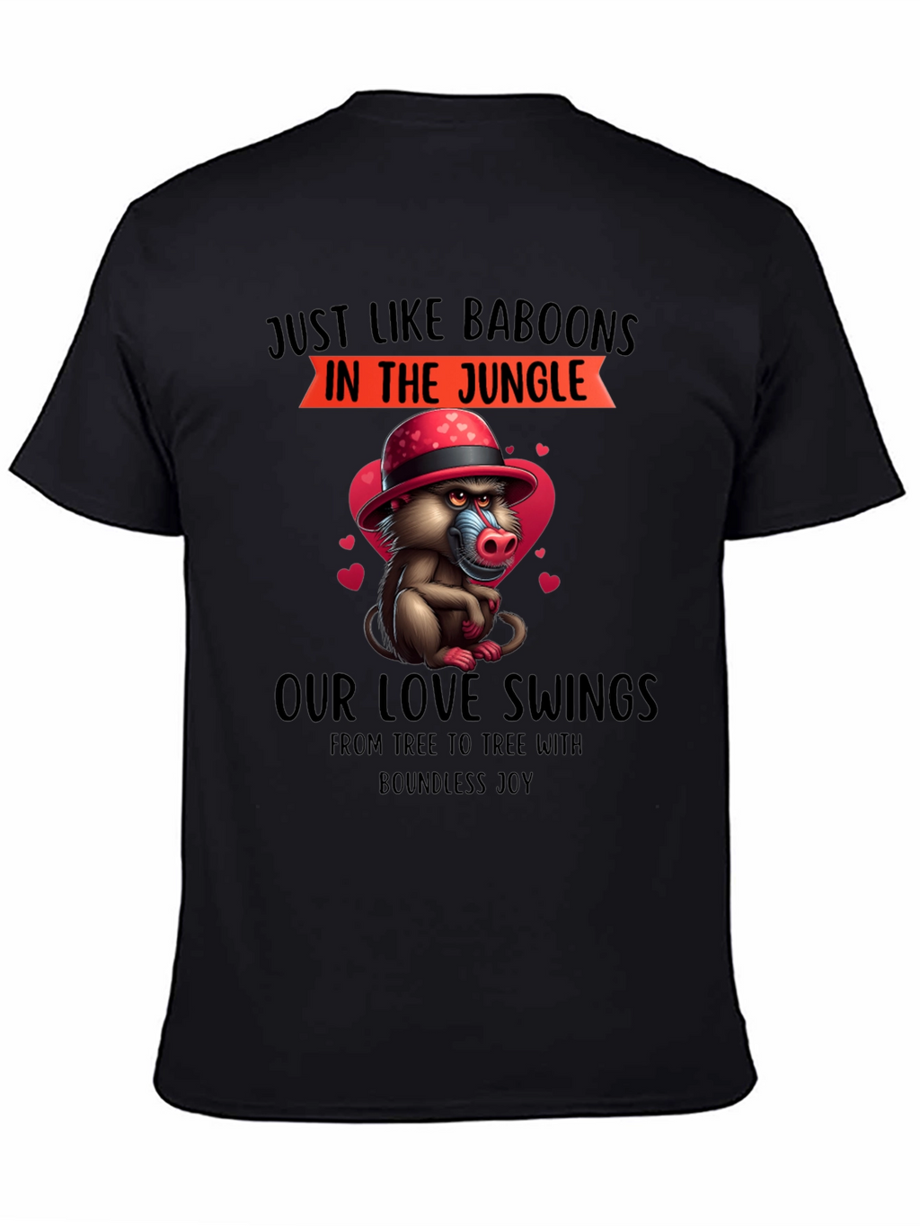 Baboon Love Swings T-Shirt - Jungle Romance Tee