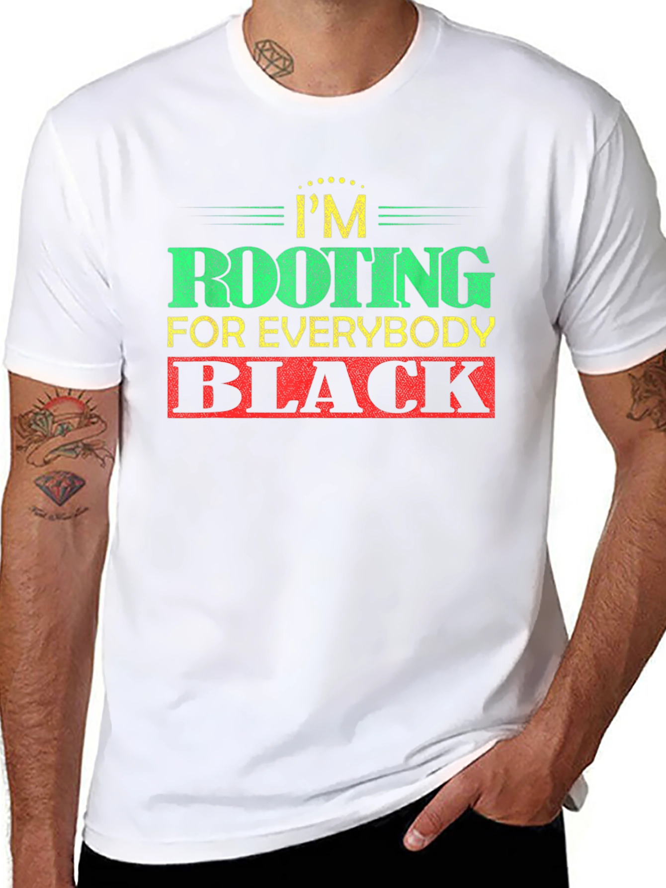Rooting For Everybody Black T-Shirt