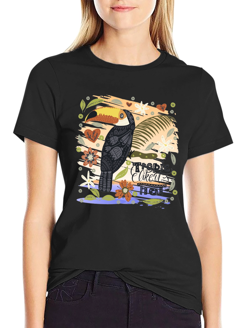 Tropical Toucan Graphic Tee - Modern Style