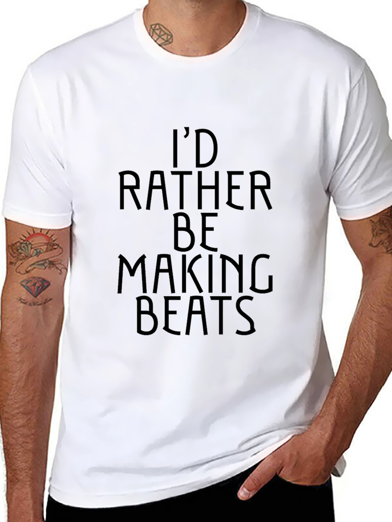 Id Rather Be Making Beats Graphic Tee
