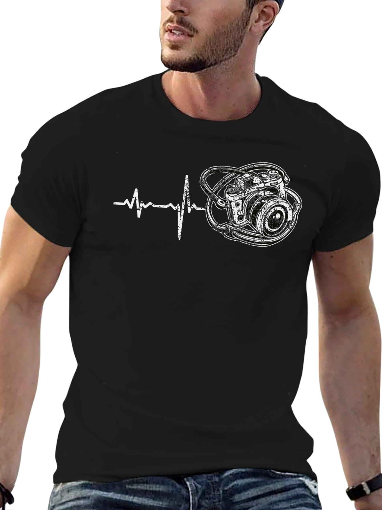 Camera Heartbeat Graphic Tee