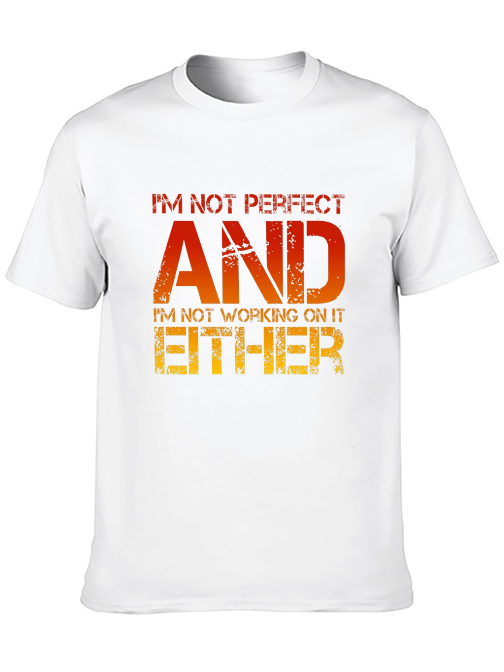 Funny Sarcastic T-Shirt - Im Not Perfect AND...