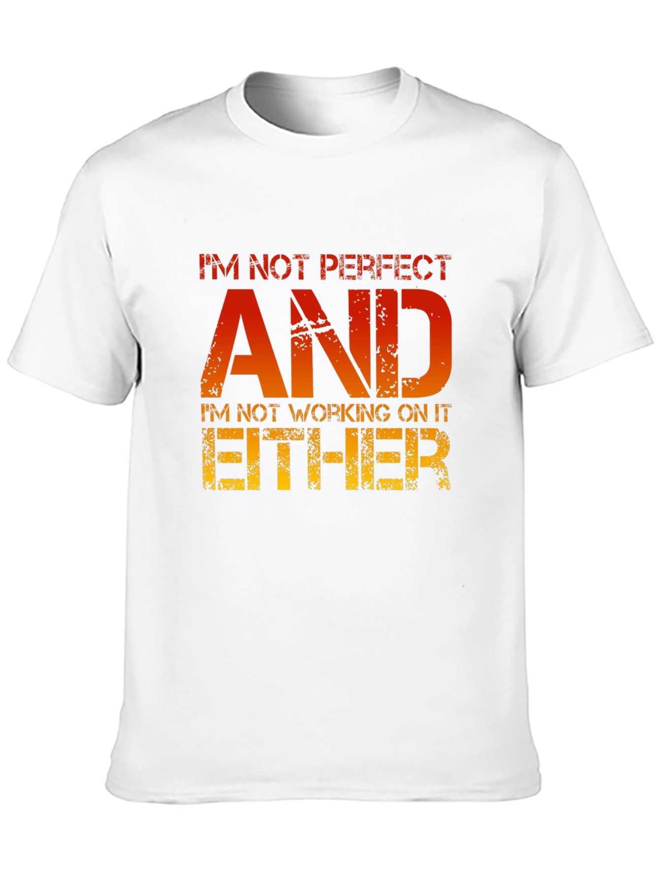 Funny Sarcastic T-Shirt - Im Not Perfect AND...