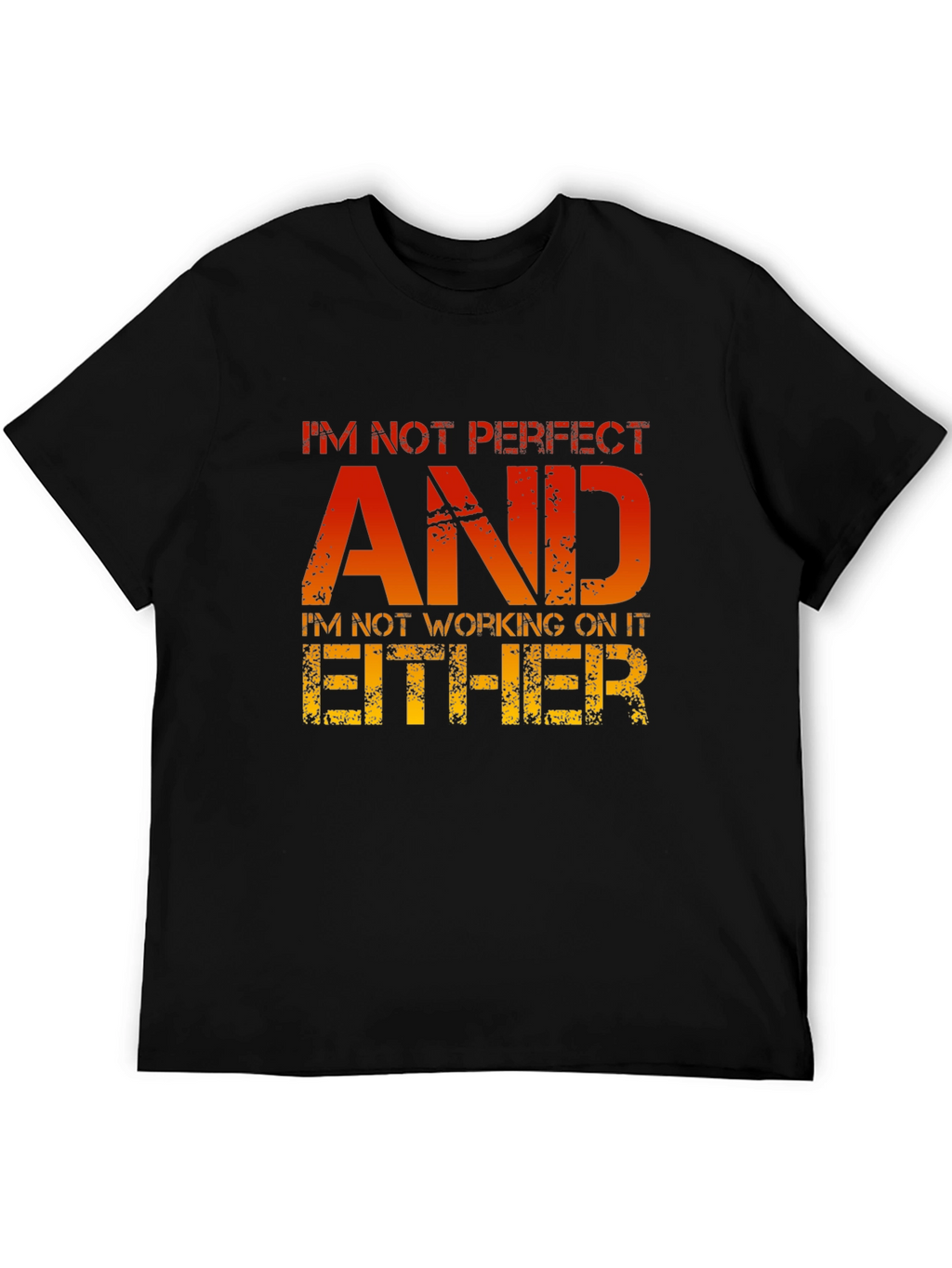 Funny Sarcastic T-Shirt - Im Not Perfect AND...