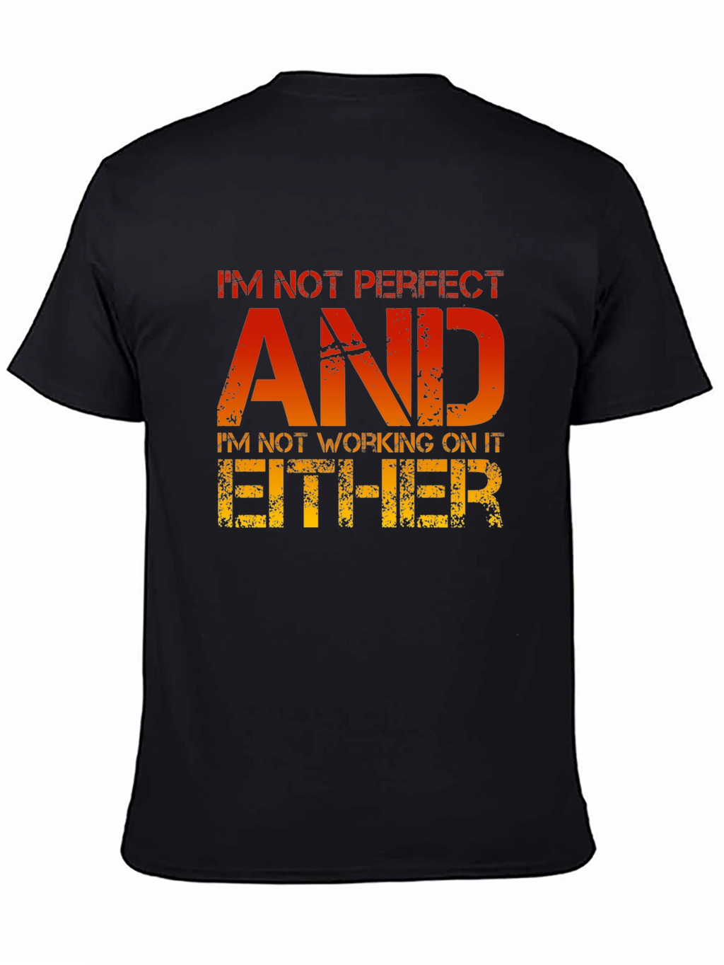 Funny Sarcastic T-Shirt - Im Not Perfect AND...