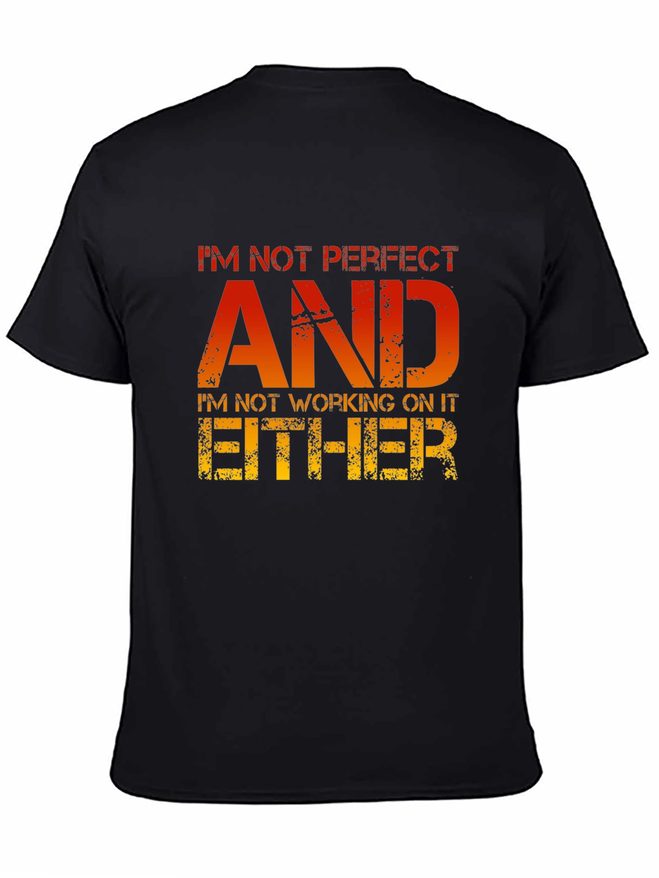 Funny Sarcastic T-Shirt - Im Not Perfect AND...