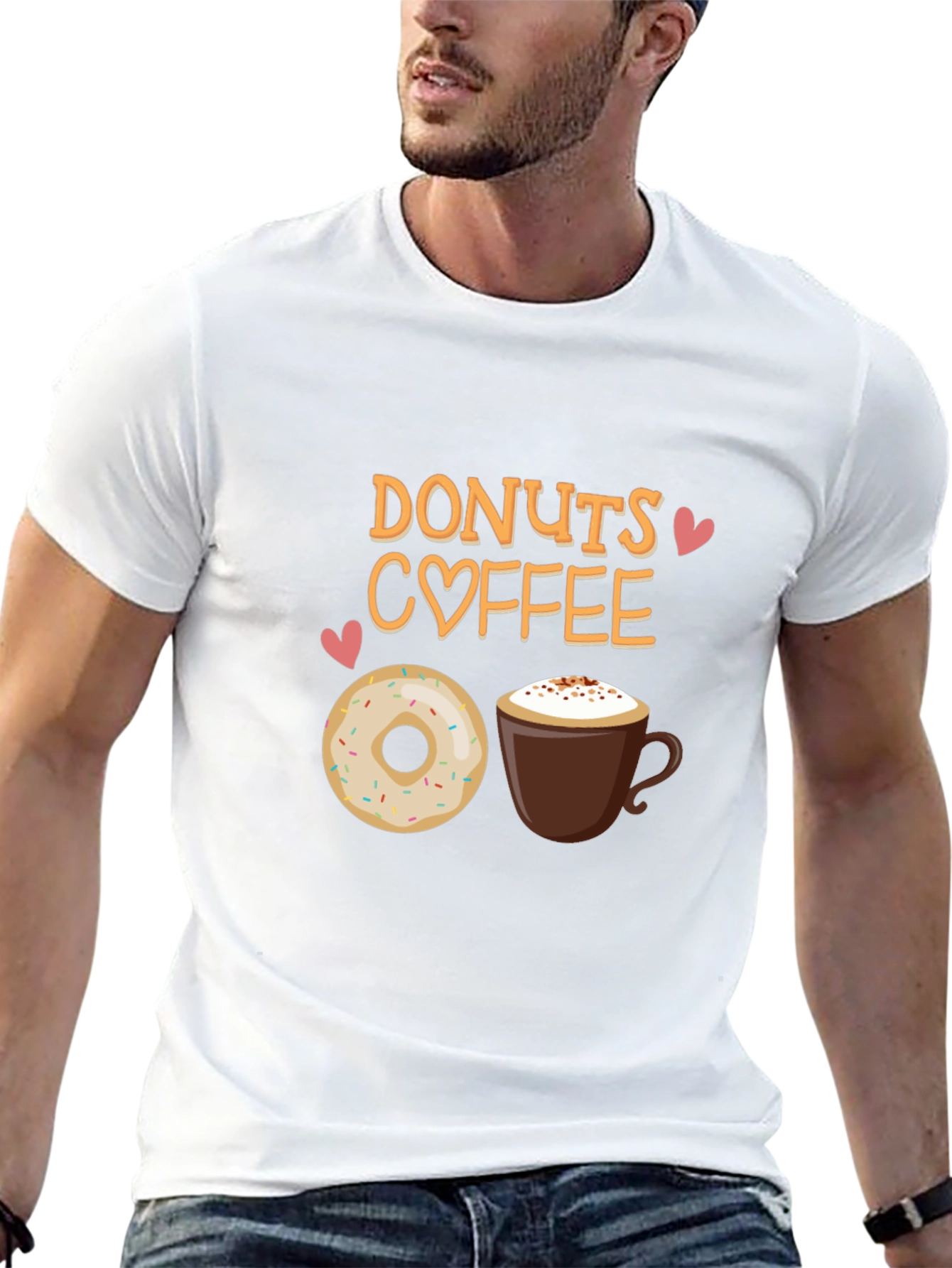 Donuts Coffee T-Shirt - Cute Foodie Tee