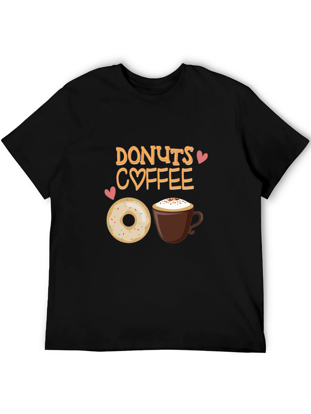 Donuts Coffee T-Shirt - Cute Foodie Tee
