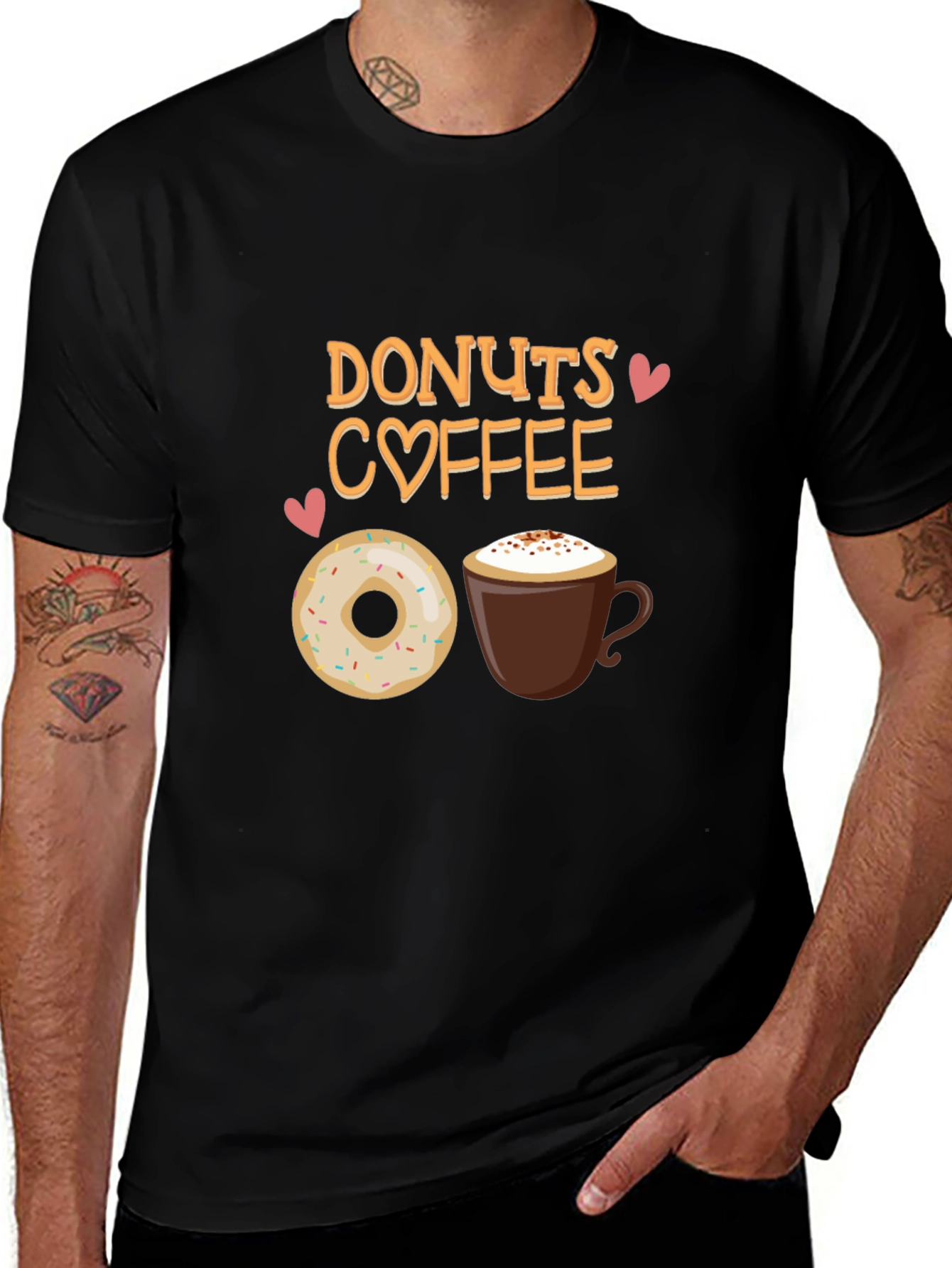 Donuts Coffee T-Shirt - Cute Foodie Tee