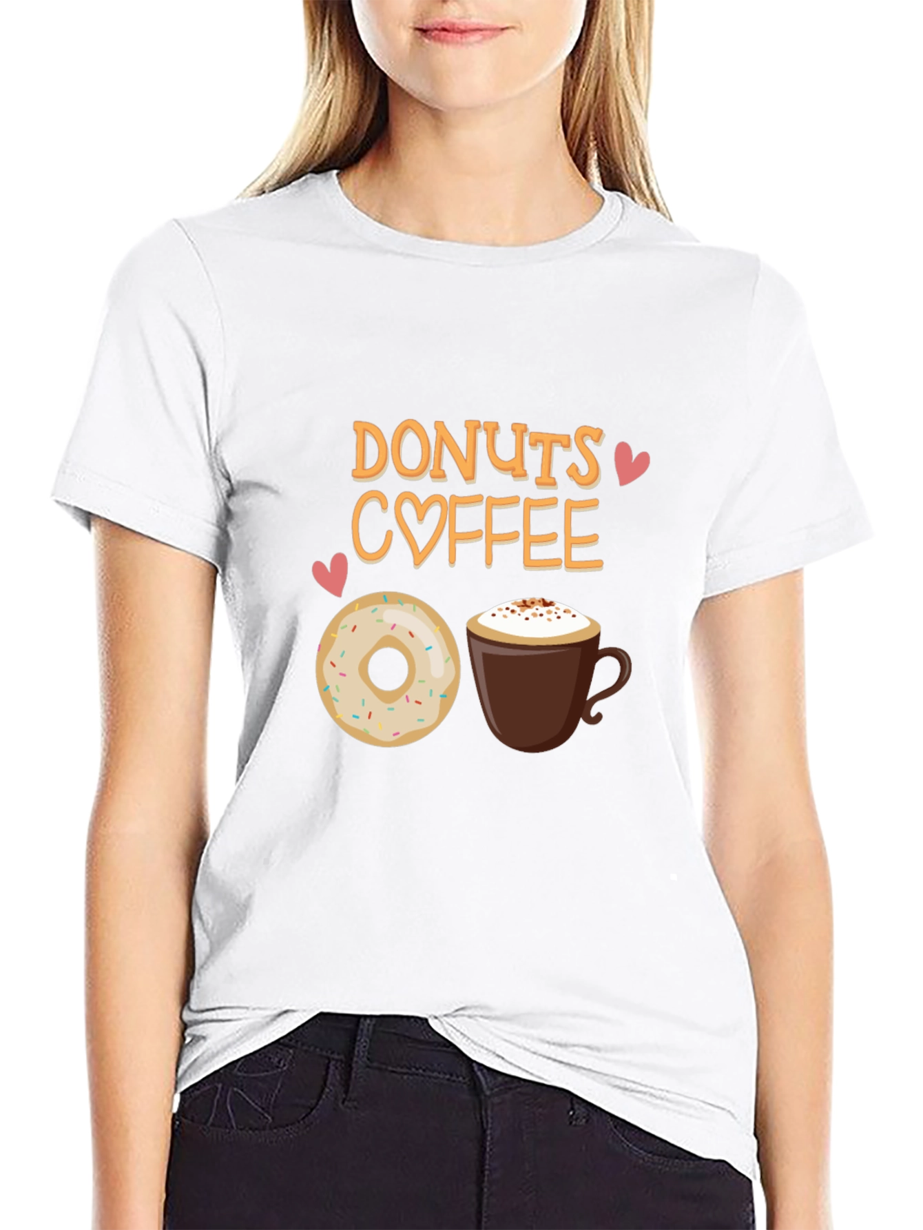 Donuts Coffee T-Shirt - Cute Foodie Tee