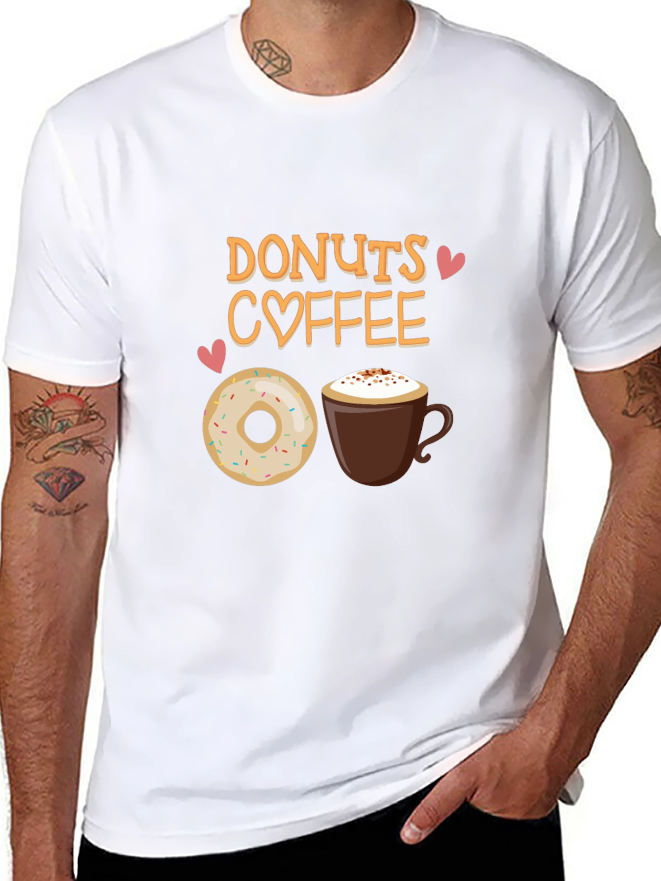 Donuts Coffee T-Shirt - Cute Foodie Tee