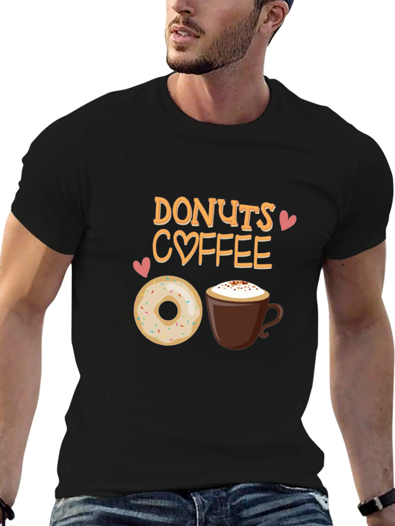 Donuts Coffee T-Shirt - Cute Foodie Tee