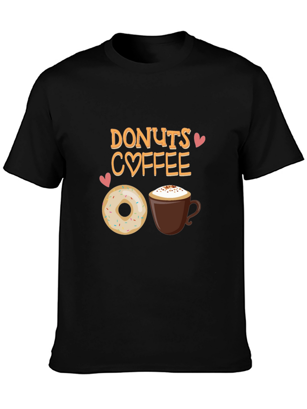 Donuts Coffee T-Shirt - Cute Foodie Tee