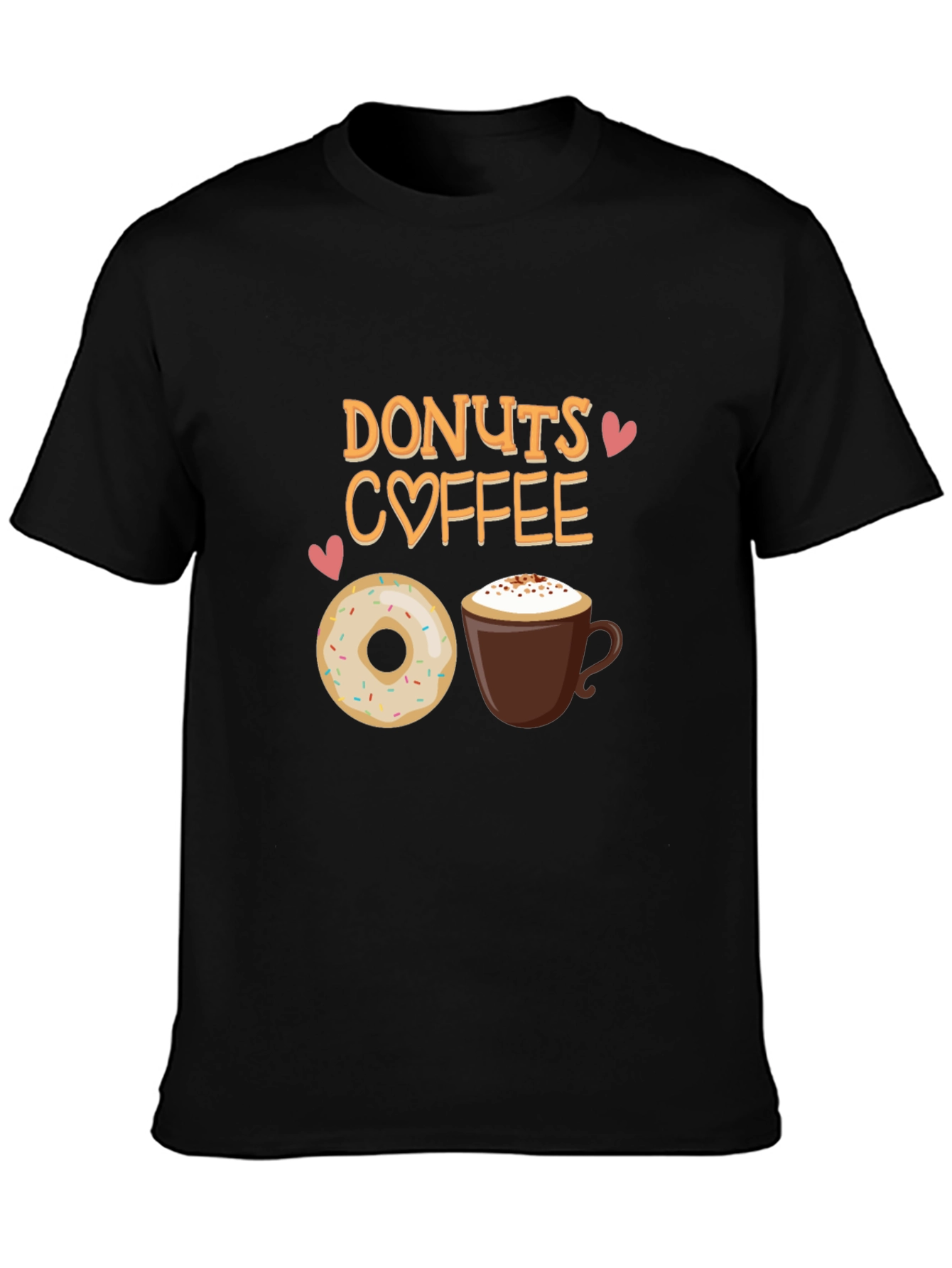 Donuts Coffee T-Shirt - Cute Foodie Tee