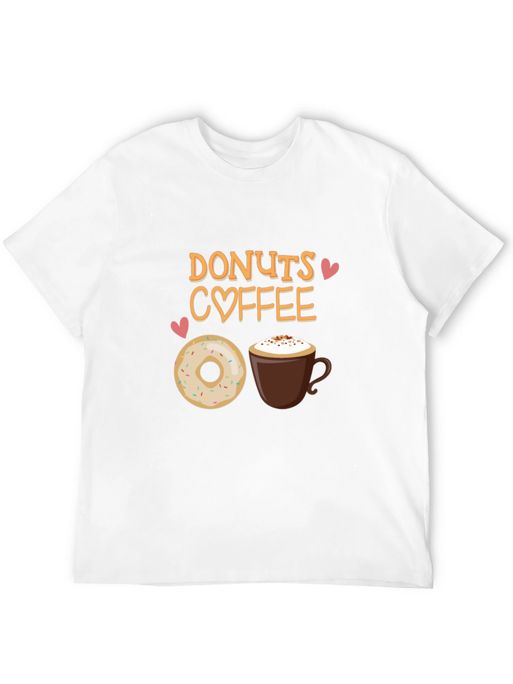 Donuts Coffee T-Shirt - Cute Foodie Tee