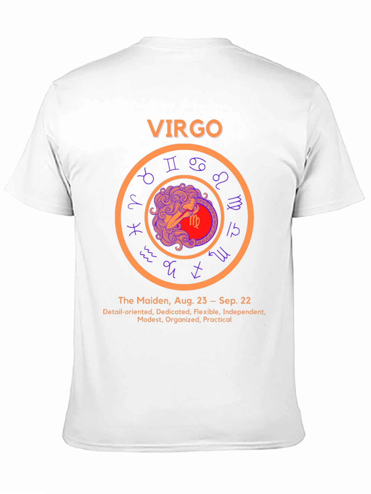 Virgo Zodiac Sign T-Shirt - Aug 23 to Sep 22 Birthday Gift