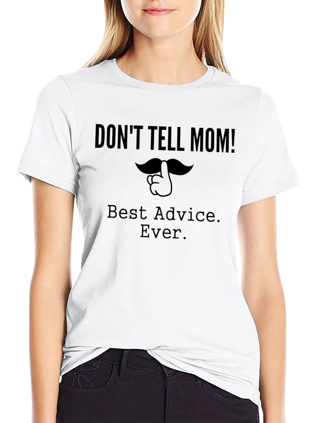 Dont Tell Mom Black Graphic Tee