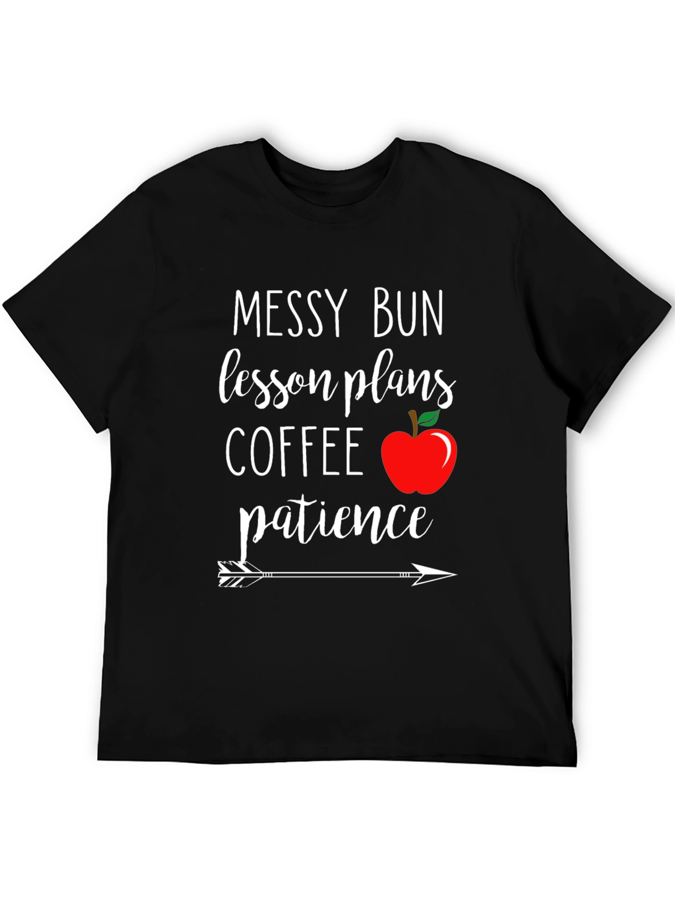 Teacher Life Messy Bun T-Shirt