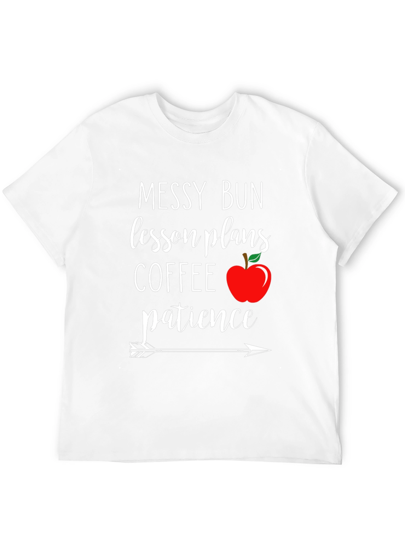 Teacher Life Messy Bun T-Shirt
