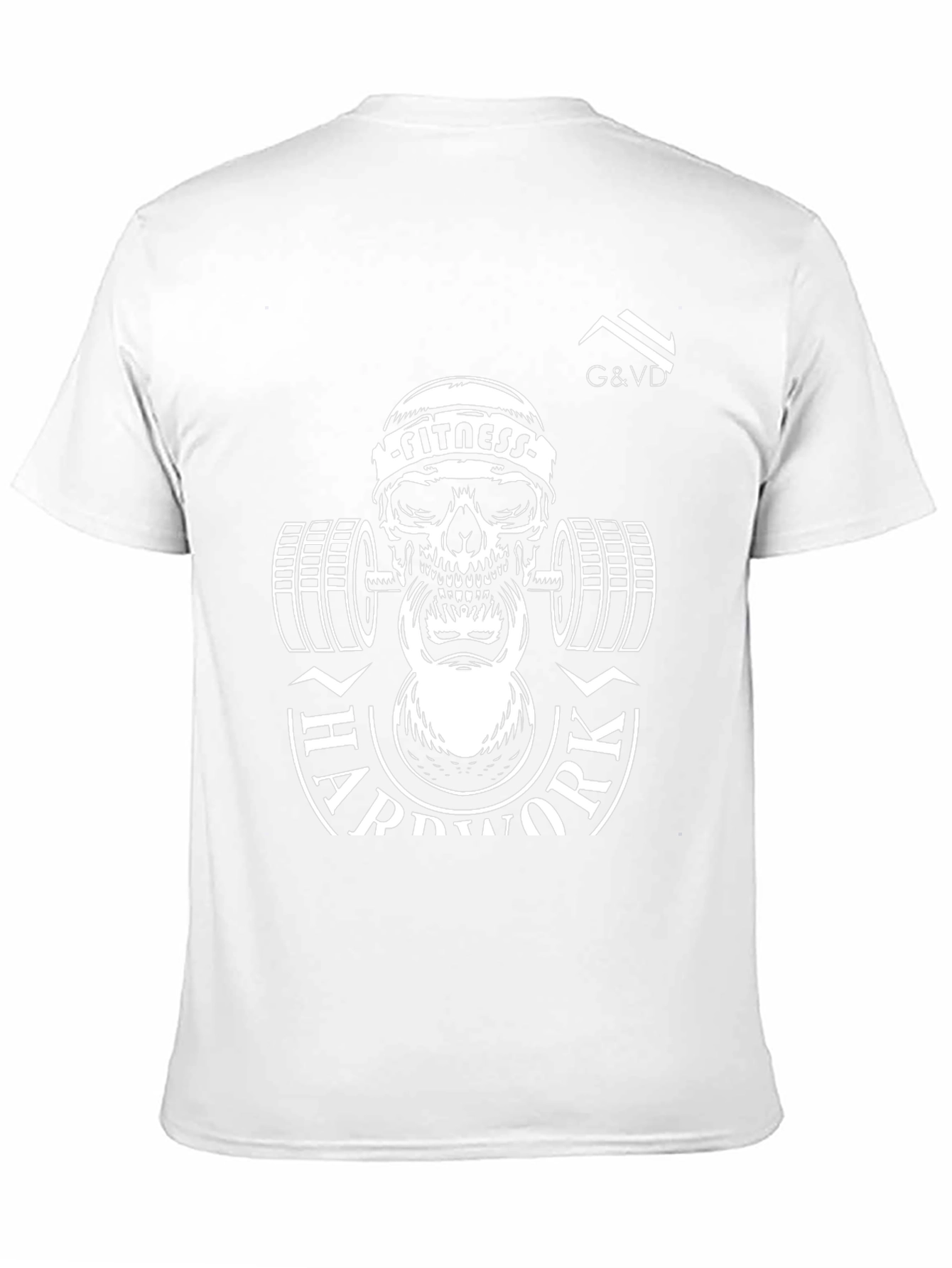 Fitness Skull T-Shirt - Hard Work Design