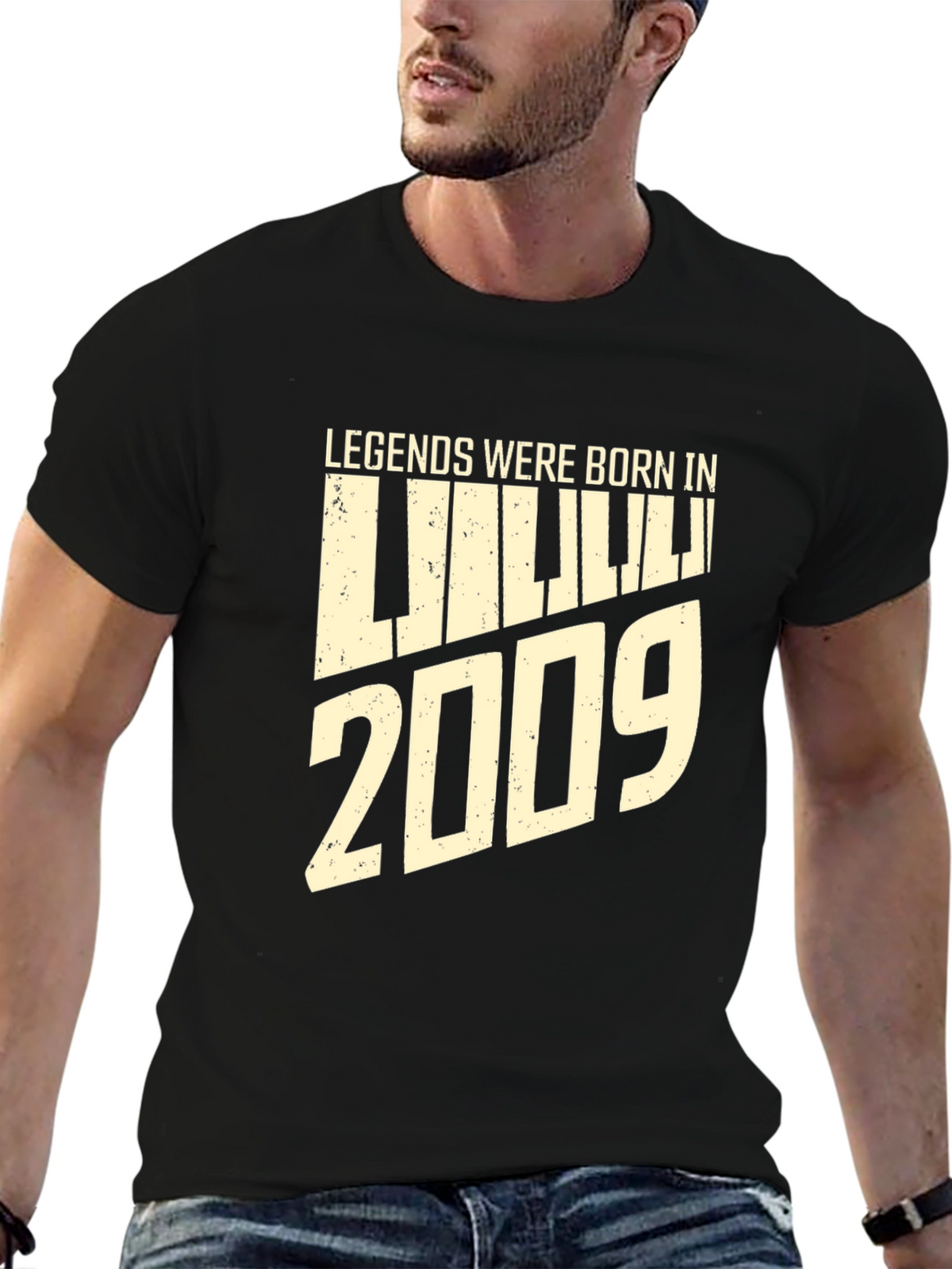 Legends Were Born in 2009 Graphic Tee - Birthday Gift