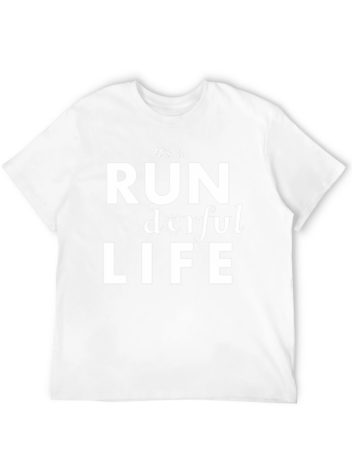 Its a RUN derful LIFE T-Shirt - Black Graphic Tee