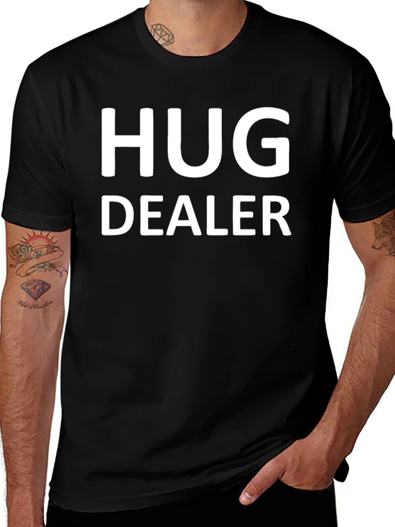 Hug Dealer Graphic Tee - Soft Cotton Blend