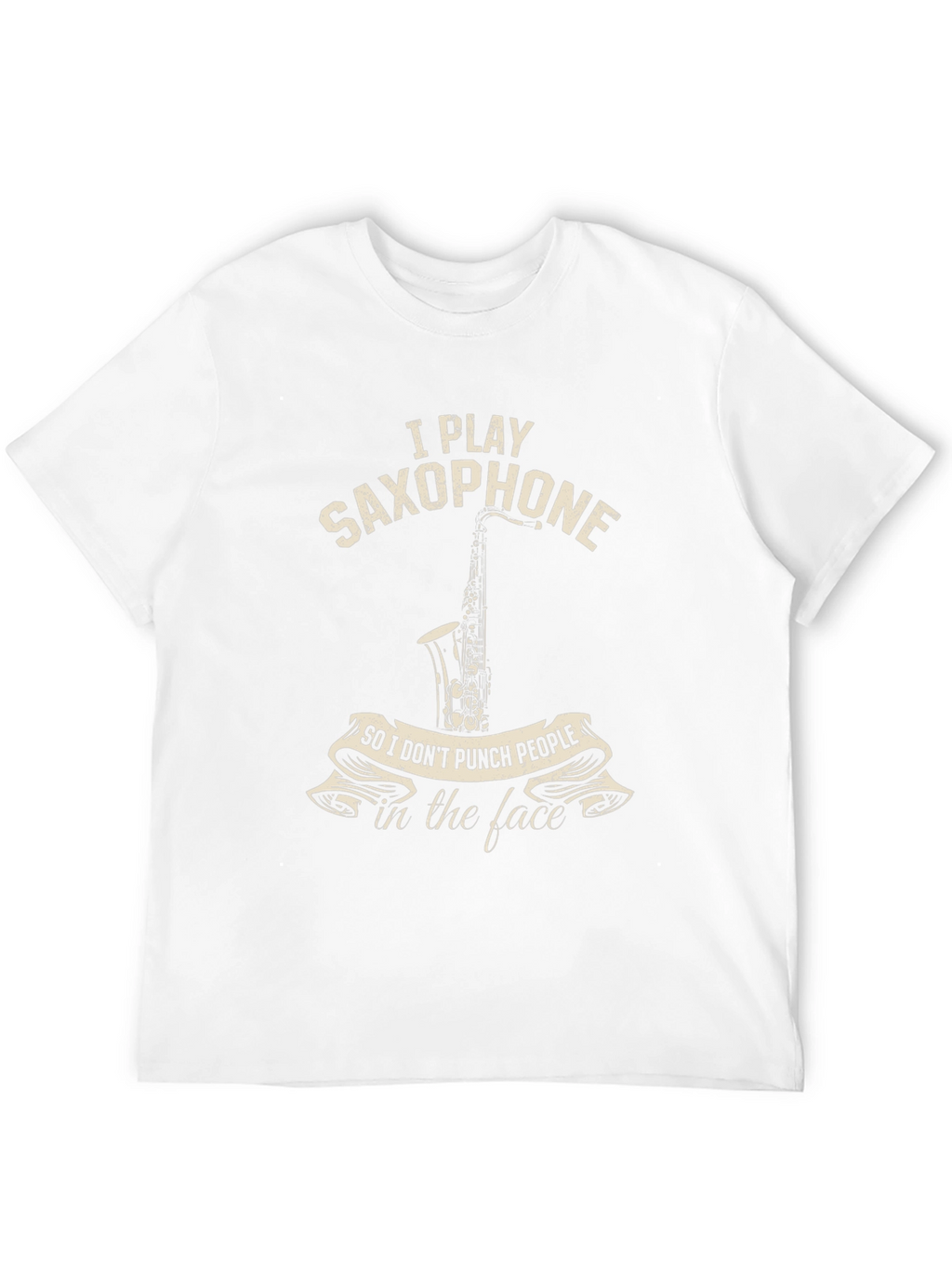 Saxophone Player Novelty T-Shirt: Punch People
