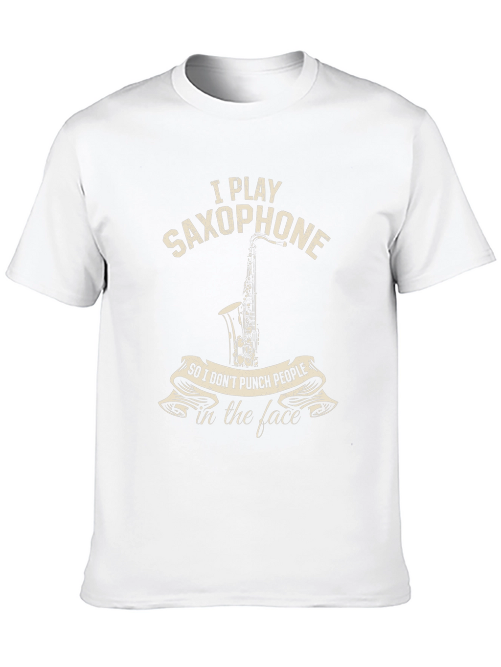 Saxophone Player Novelty T-Shirt: Punch People