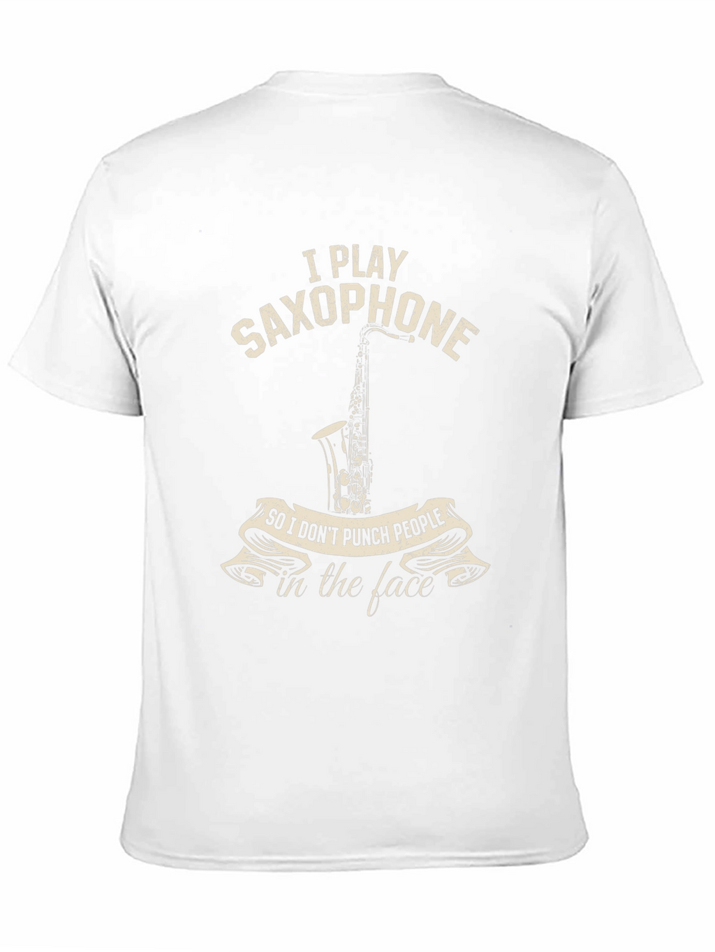Saxophone Player Novelty T-Shirt: Punch People