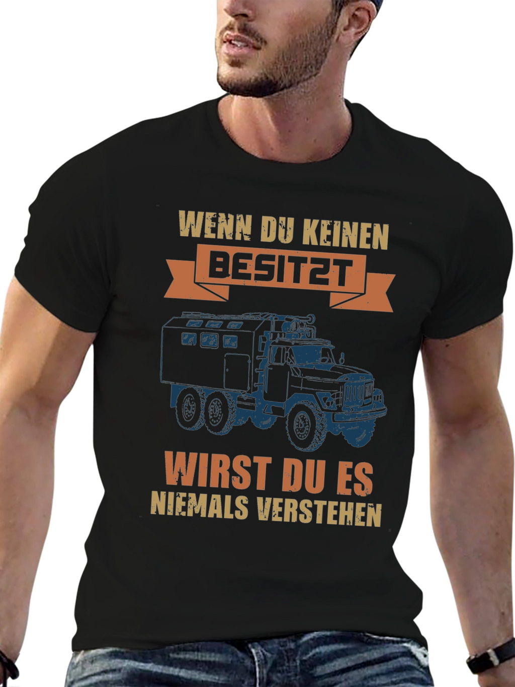 Unique Truck Graphic T-Shirt