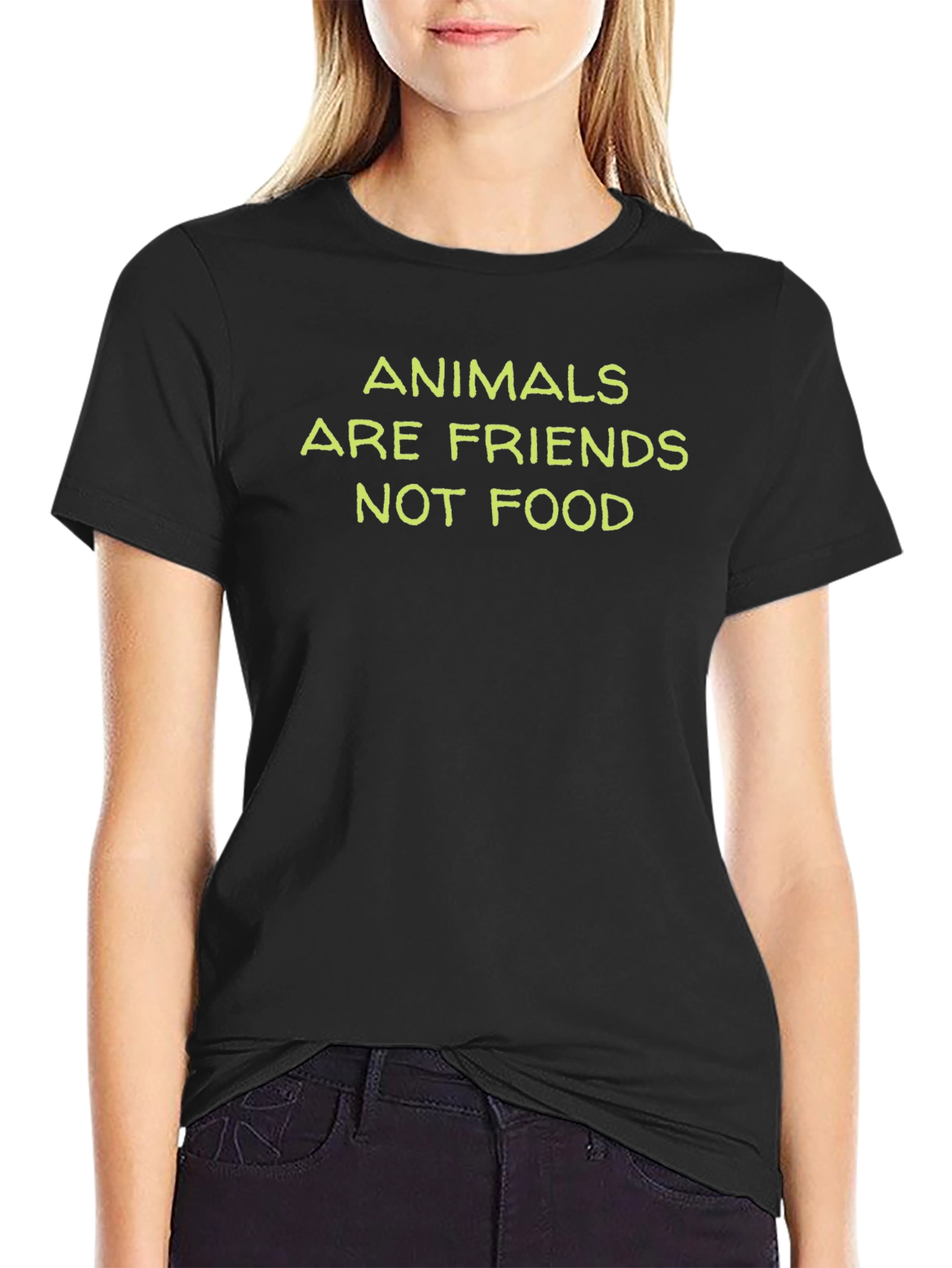 Animals Are Friends T-Shirt - Vegan Message Tee