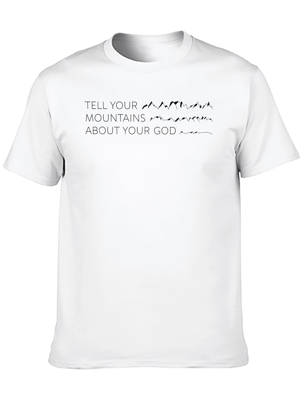 Tell Your Mountains Graphic Tee - Black