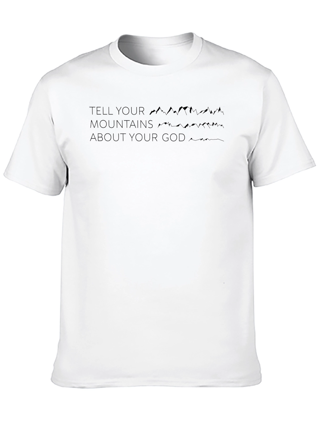 Tell Your Mountains Graphic Tee - Black