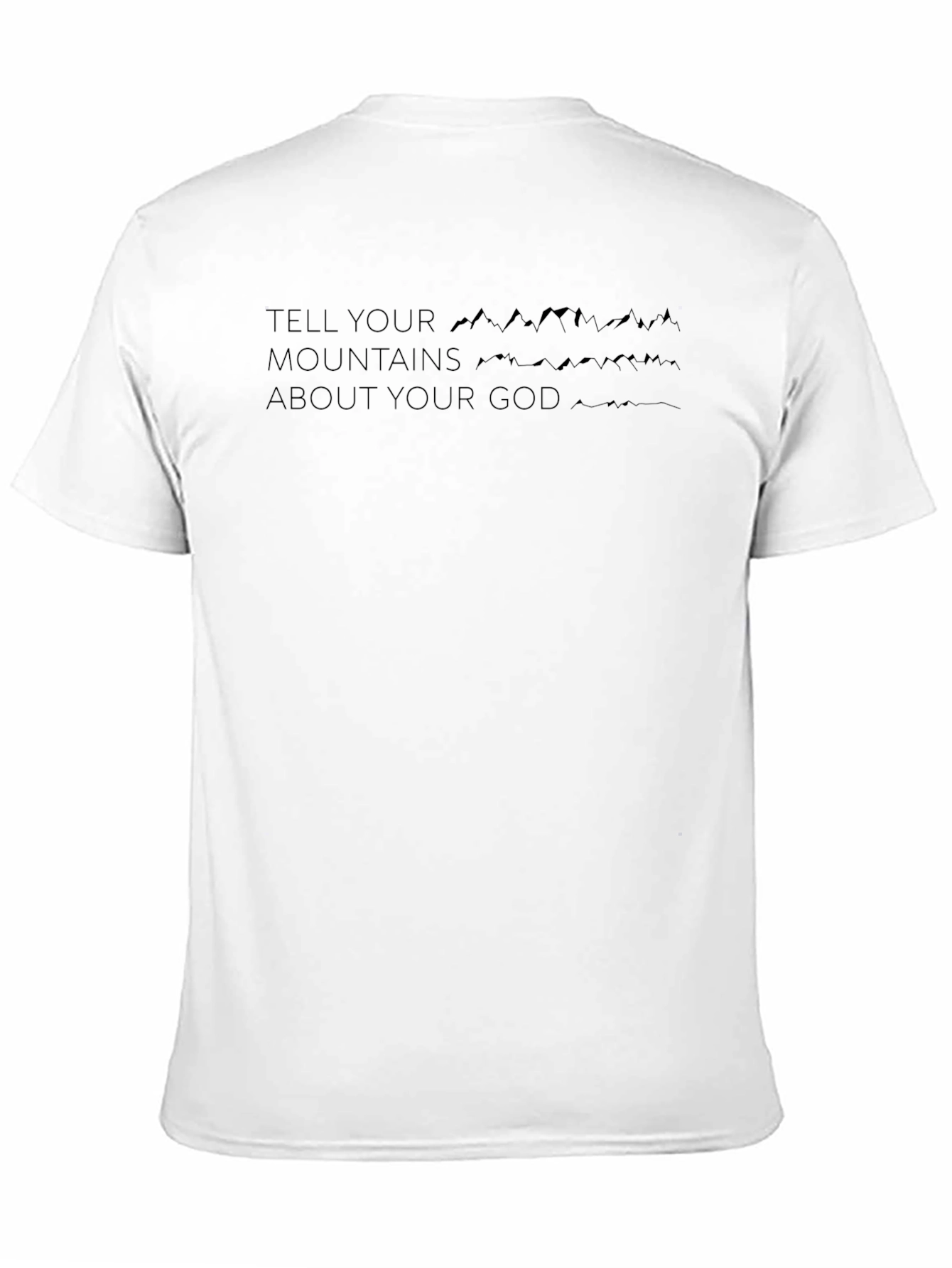 Tell Your Mountains Graphic Tee - Black