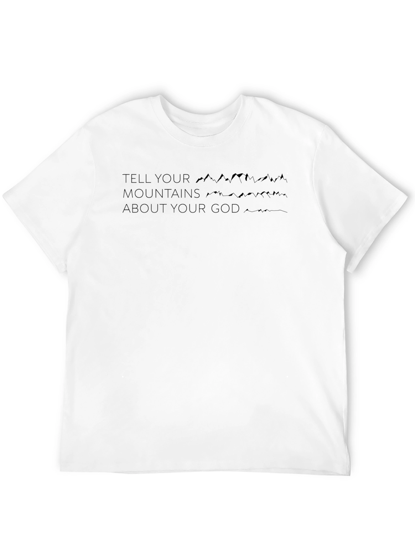 Tell Your Mountains Graphic Tee - Black