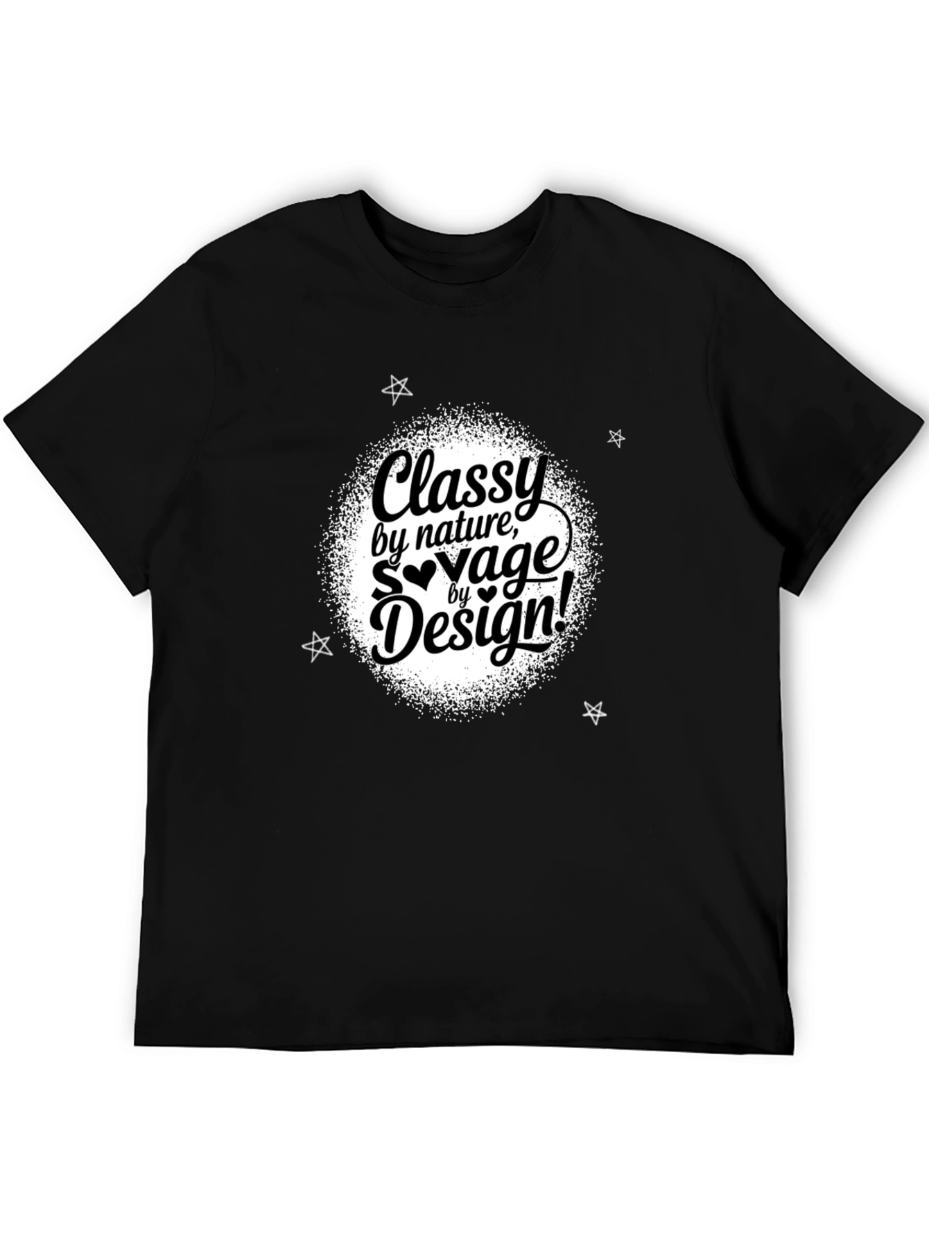 Classy by Nature Savage by Design Black T-Shirt