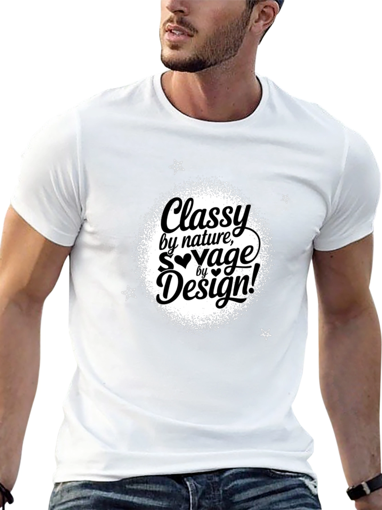 Classy by Nature Savage by Design Black T-Shirt
