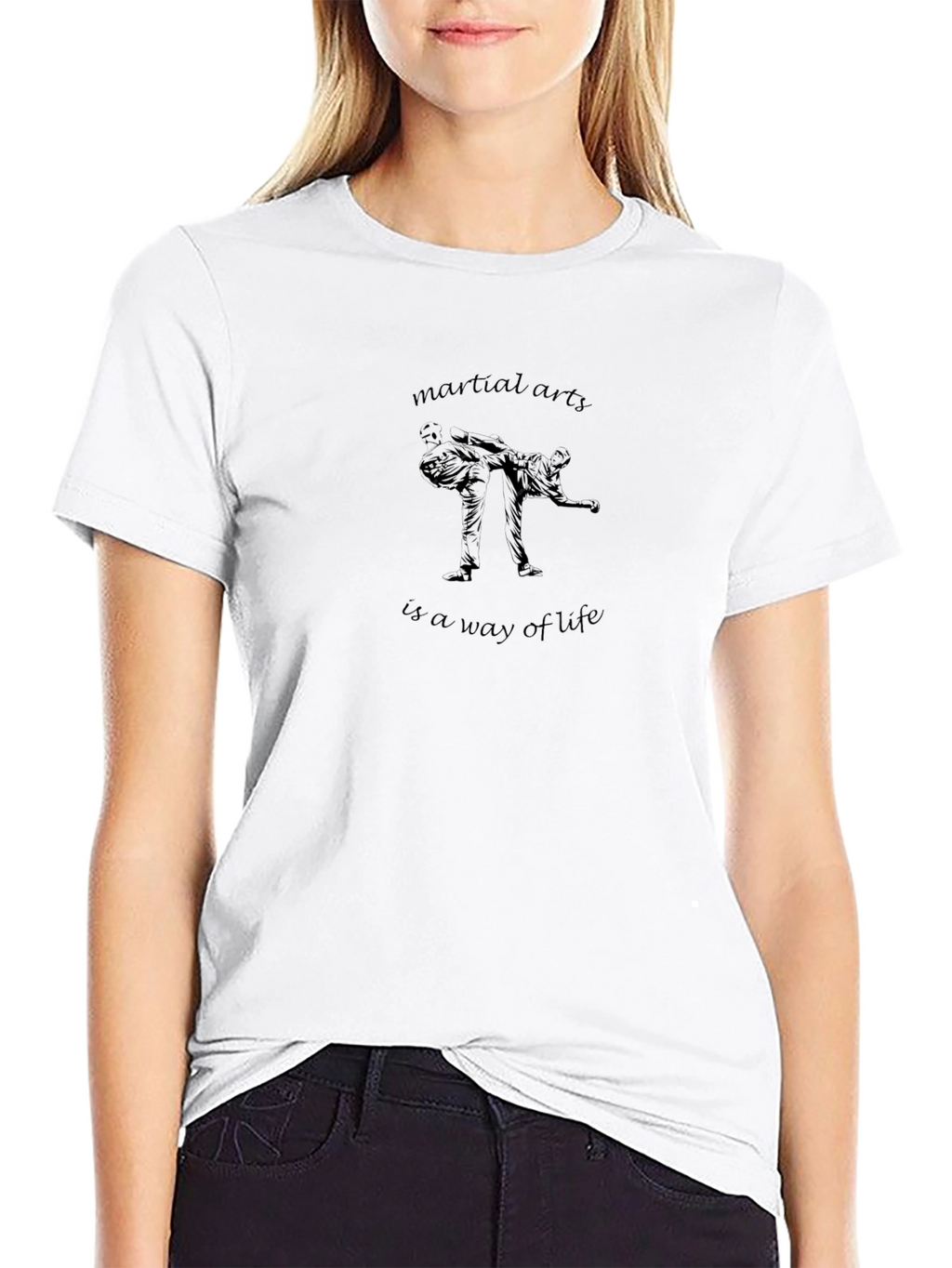 Martial Arts Way of Life Graphic Tee - Black
