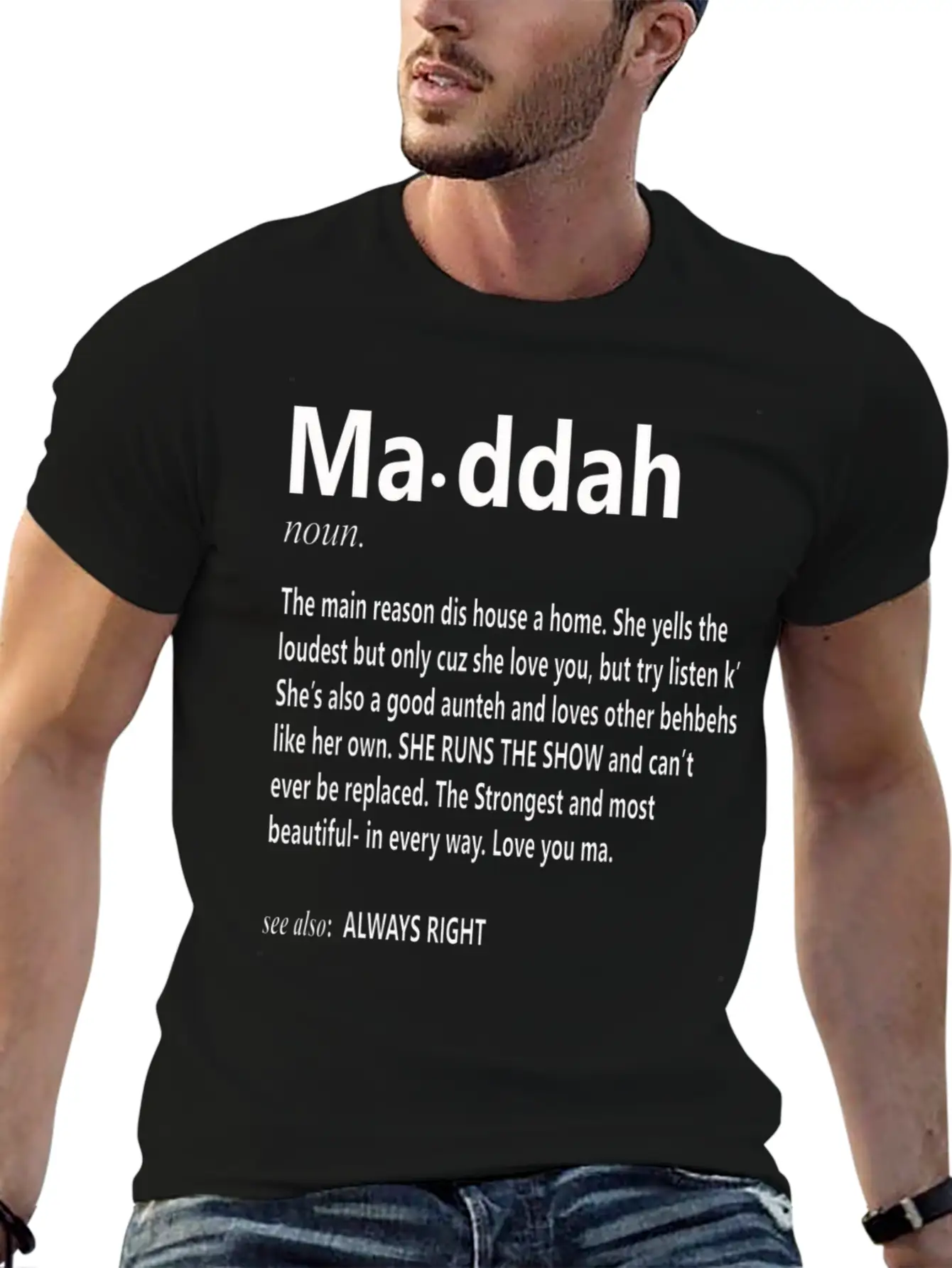 Maddah Main Reason Dis House Is A Home Mother S D Classic Cotton Tee – Unisex Comfort For Any Season