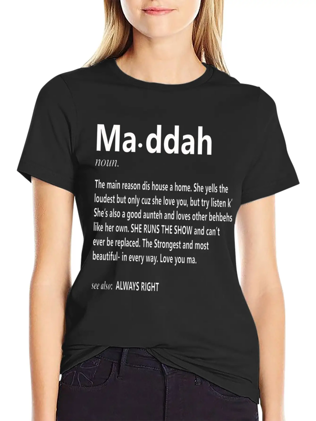 Maddah Main Reason Dis House Is A Home Mother S D Classic Cotton Tee – Unisex Comfort For Any Season