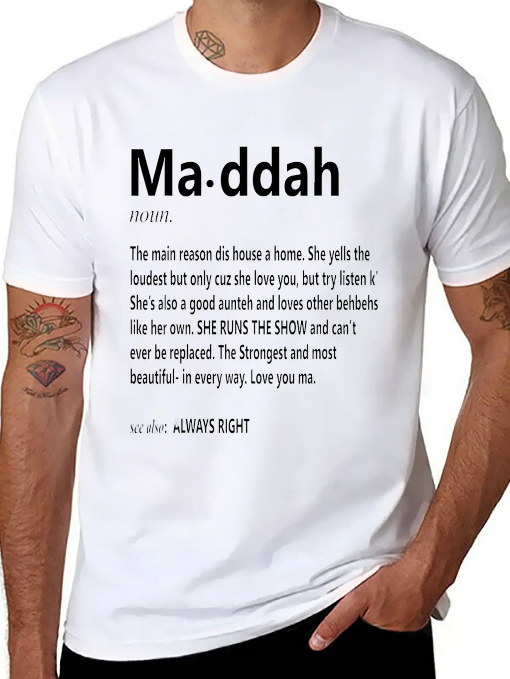 Maddah Main Reason Dis House Is A Home Mother S D Classic Cotton Tee – Unisex Comfort For Any Season