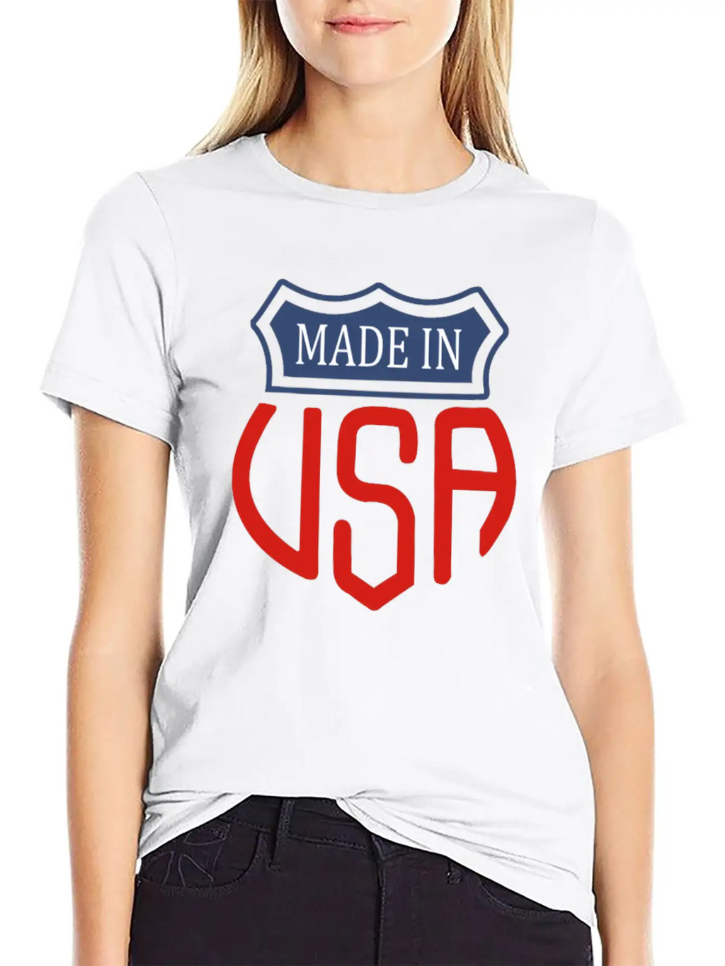 Made In Usa Funny Symbol Relaxed Everyday Tee – Lightweight And Durable Cotton