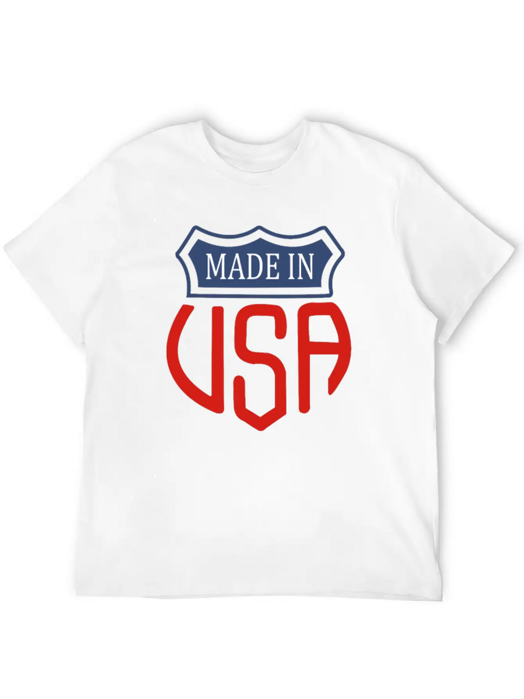 Made In Usa Funny Symbol Relaxed Everyday Tee – Lightweight And Durable Cotton