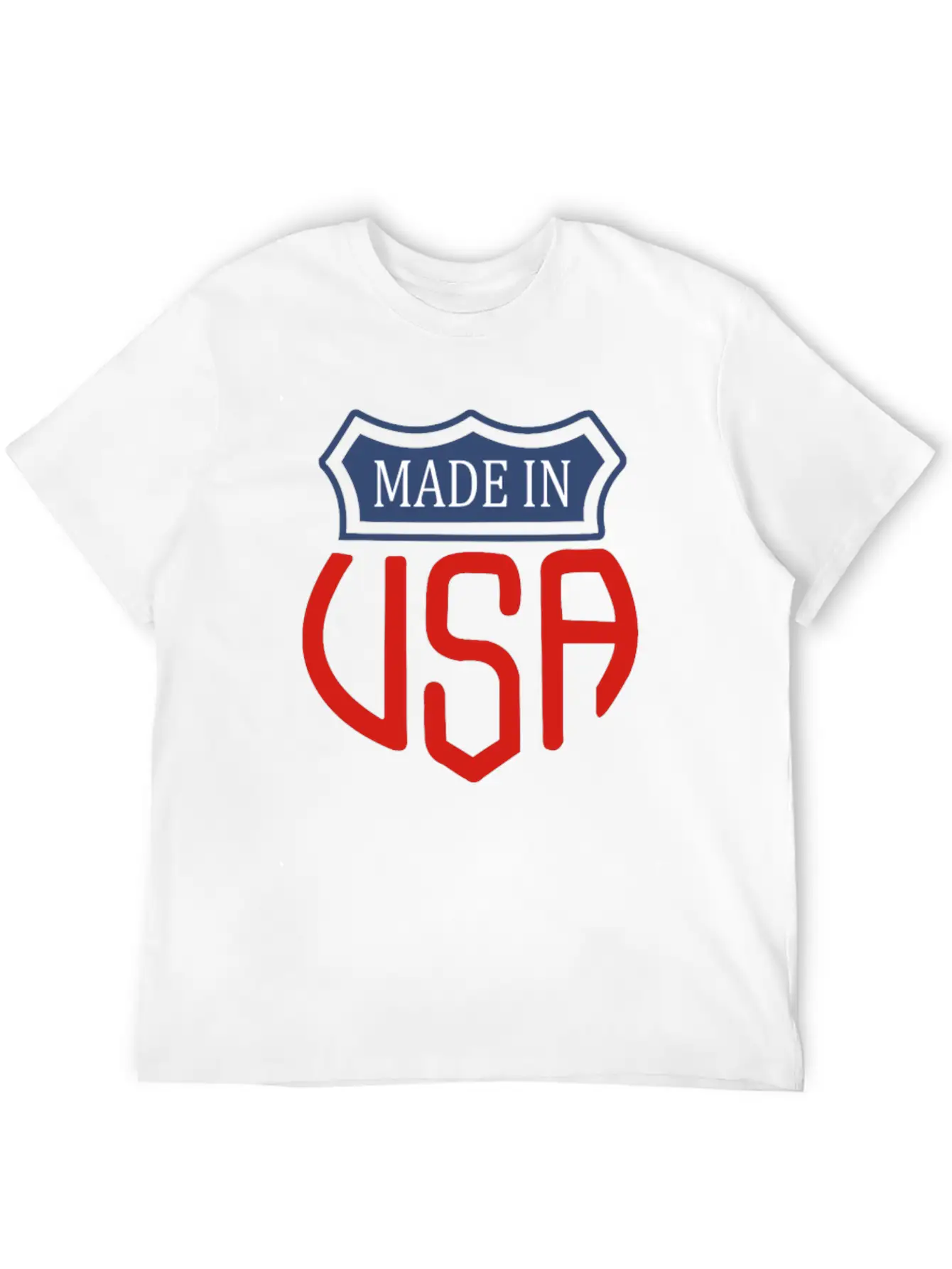 Made In Usa Funny Symbol Relaxed Everyday Tee – Lightweight And Durable Cotton