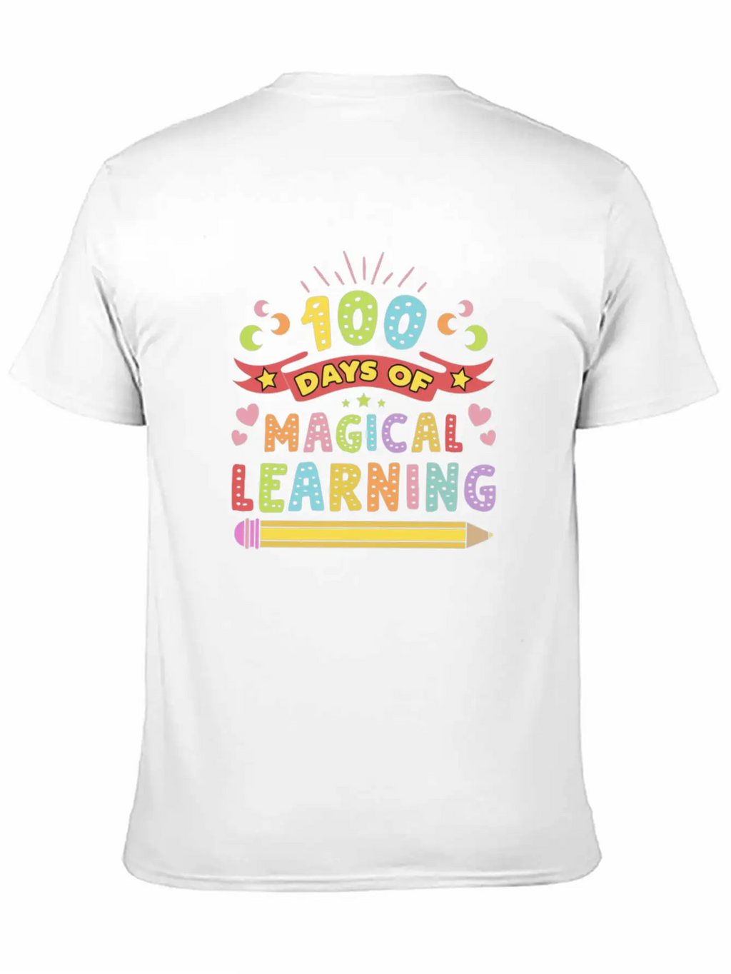 Magical Learning Happy 100 Days Of School Basic Graphic T-Shirt – Daily Comfort In Soft Cotton