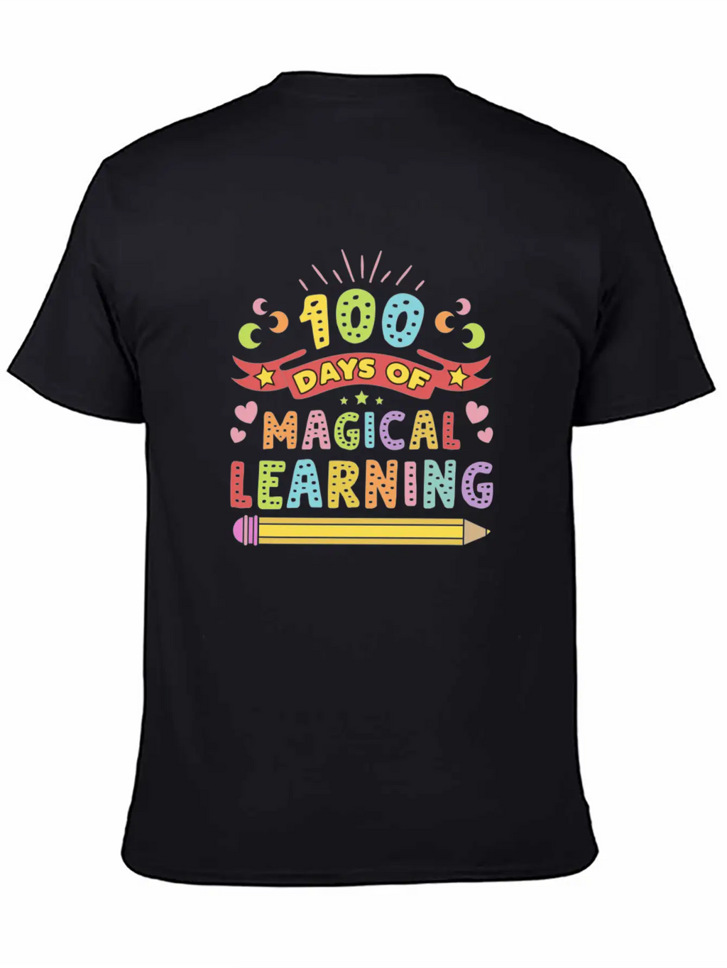 Magical Learning Happy 100 Days Of School Basic Graphic T-Shirt – Daily Comfort In Soft Cotton