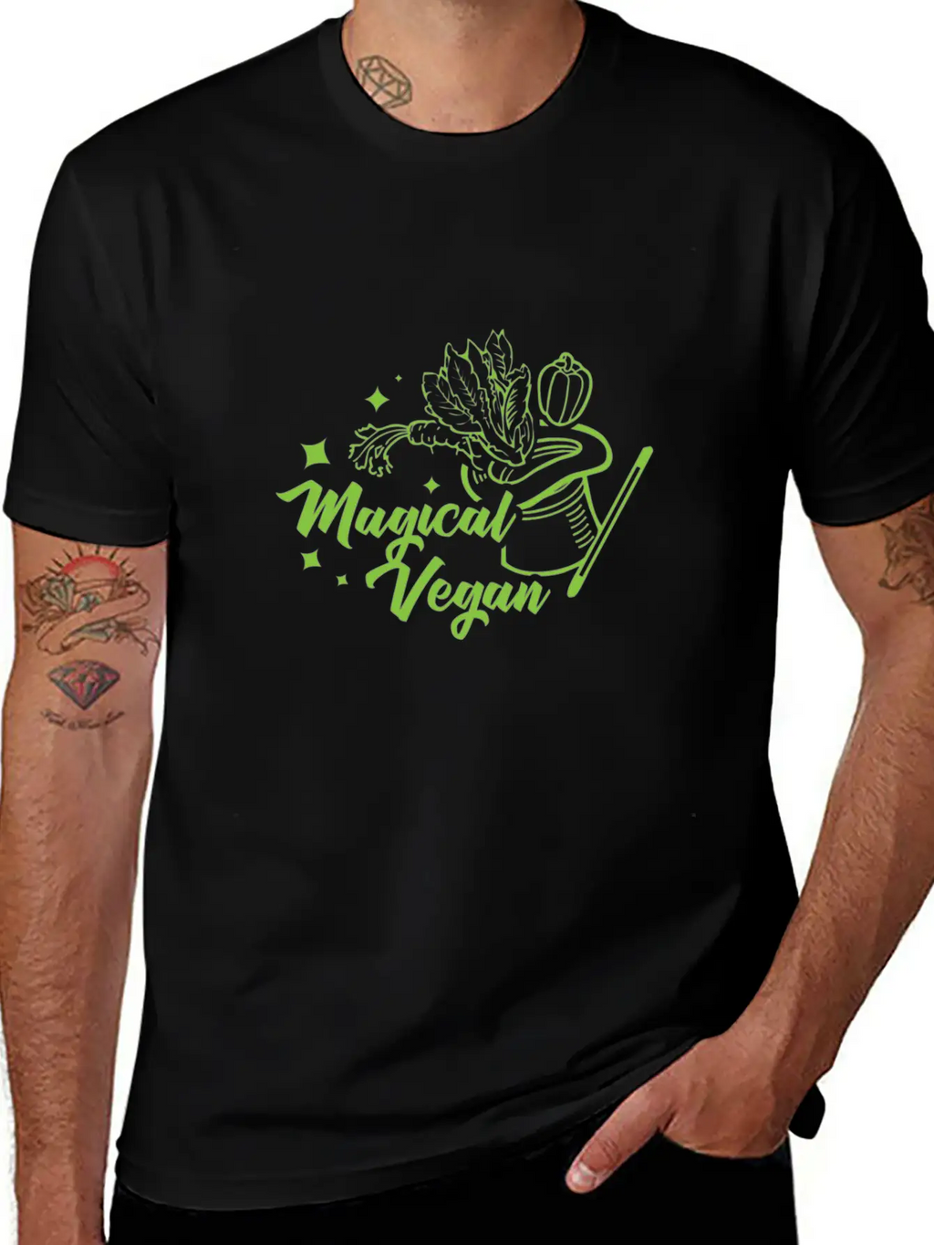 Magical Vegan I Gift Basic Graphic T-Shirt – Daily Comfort In Soft Cotton