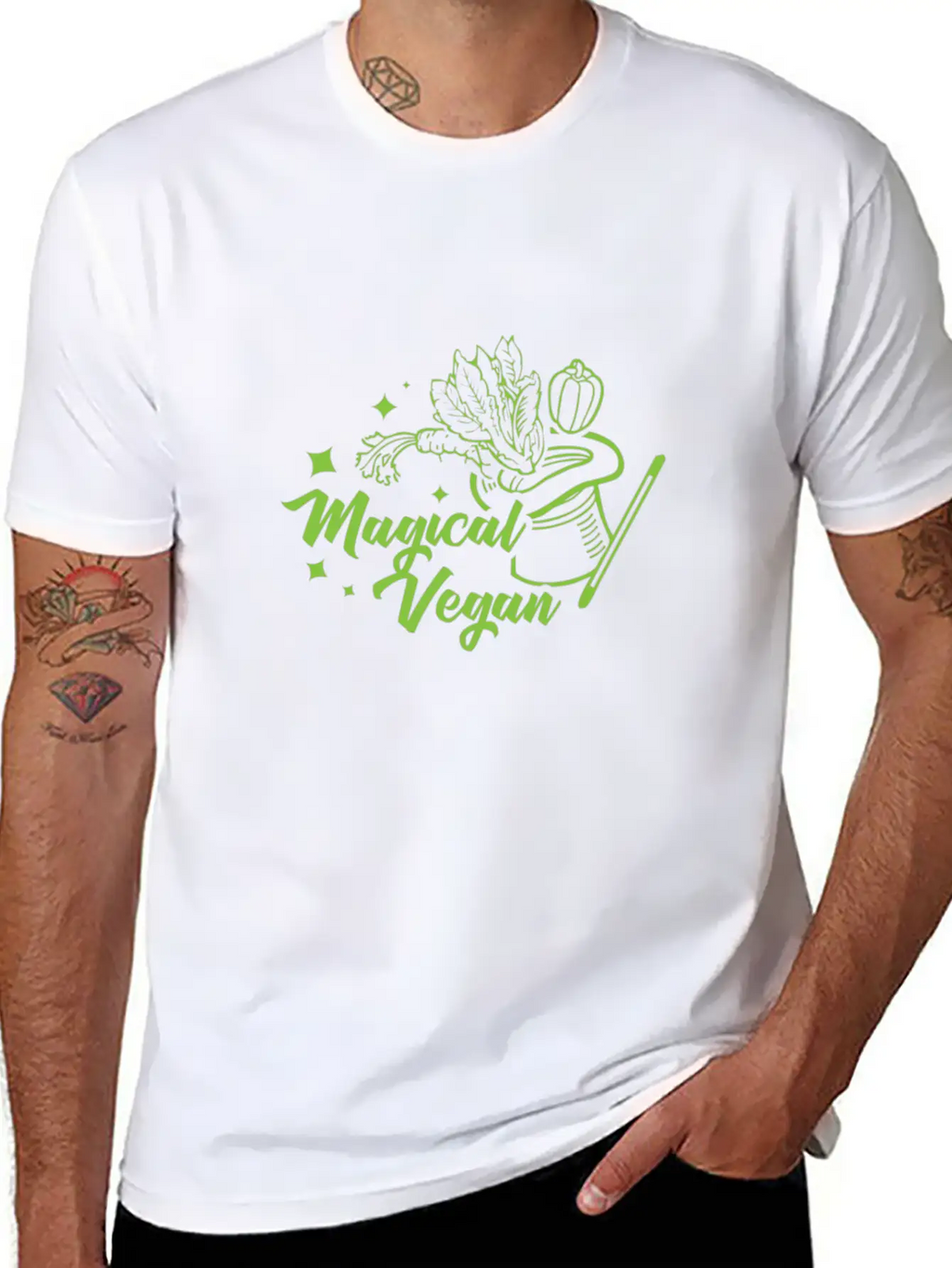 Magical Vegan I Gift Basic Graphic T-Shirt – Daily Comfort In Soft Cotton